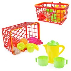 Корзинка Orion с набором посуды, 14 предметов (ОР423в2)