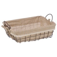 Корзина стеллажная прямоугольная с ручками "Решетка", Д330 Ш230 В110, коричневый Handy Home