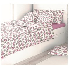 Детское постельное белье с простыней на резинке Amore Mio Eco cotton combo Flamenco 1,5 сп.