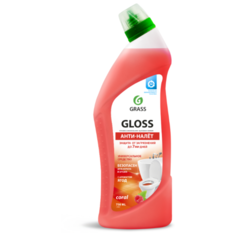 Чистящий гель для ванны и туалета "Gloss coral" (флакон 750 мл) Grass