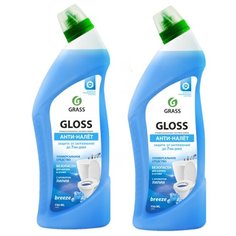 Чистящий гель для ванны и туалета "Gloss breeze" 750мл, 2 шт. Grass