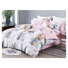 КПБ Cleo сатин набивной "Satin de Luxe" полуторный 150*210*1 160*230*1 70*70*2 15/673-SK