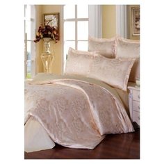 Комплект постельного белья Миланика, Сияние, Евро,4 наволочки, Сатин-жаккард, Хлопок, наволочки 70х70 2 шт. 50х70 2 шт. Milanika