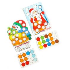 WoodlandToys Мозаика "Дед Мороз и Снеговик"