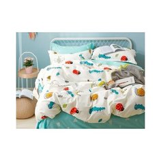 Asabella Комплект постельного белья 1,5-спальный печатный сатин 1225-4S