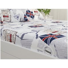 Простынь на резинке Сказка "WANTED" натяжная простынь 90х200 см 1,5-спальная