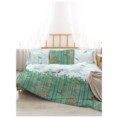 Комплект постельного белья, ЭКОДОМ, 1,5 сп., Перкаль, Хлопок 100%,с2000шв/200651 Шуйские ситцы