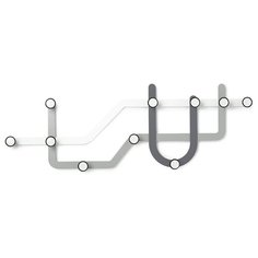 Вешалка Subway серая Umbra