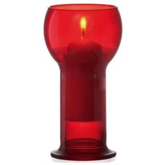 Подсвечник со свечей Lucilla, 16.4 см, красный 700020MT5321589 Bormioli Rocco