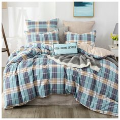 Постельное белье СИТРЕЙД LR-325, евростандарт, Сатин, простыня на резинке 160х200х25 см, наволочки 50х70 и 70x70 см