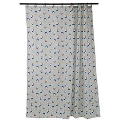 Штора для ванной мятного цвета с принтом Sun Spots из коллекции Wild Tkano