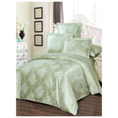 Комплект постельного белья Миланика, Фреш, 2 спальный, с простыней Евро, Сатин-жаккард, Хлопок, наволочки 70х70 2 шт. 50х70 2 шт. Milanika