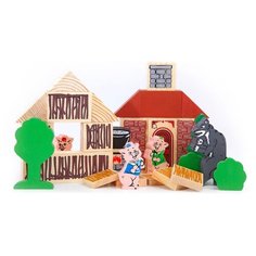Деревянный игровой набор Томик "Сказки", Три поросенка (4534-6)