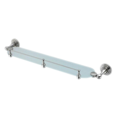 Полка в ванную WasserKRAFT Ammer K-7044 стеклянная с бортиком