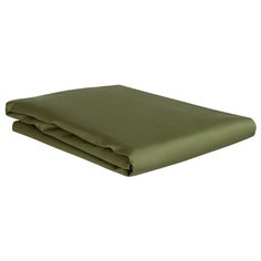 Простыня из сатина оливкового цвета из коллекции Wild, 240х270 см Tkano