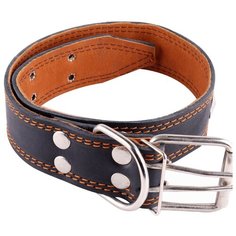 Ошейник для собак двойной кожаный с украшением AP №45 Adel Pet