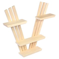 Полка настенная, V-образная, трехъярусная (03670) Банные штучки