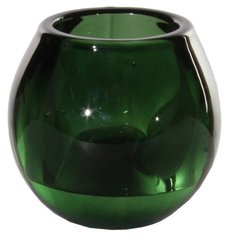 Подсвечник ЭЛЬ АЛЬМА, стекло, зелёный, 7х7 см, SHISHI 47526