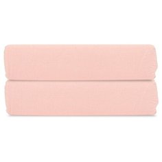 Простыня на резинке цвета пыльной розы из органического стираного хлопка из коллекции Essential 180х200х35 Tkano