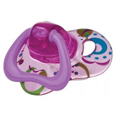 Nuby Пустышка Natural Touch с полугода (фиолетовая)