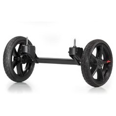 Комплект больших передних колес Hartan Quad system для коляски Sky, черно-оранжевый
