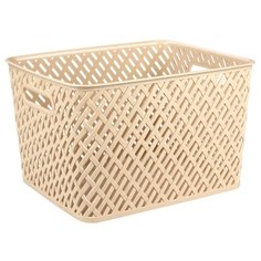 КОРЗИНА ДЛЯ ХРАНЕНИЯ "ПЛЕТЕНКА" 35*29*22,5 СМ (БЕЖЕВАЯ) "АЛЬТЕРНАТИВА" М3489 Alternativa