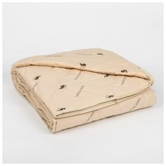Одеяло Адамас облегченное, всесезонное "Верблюжья шерсть", 140*205+,-5 см, чехол тик
