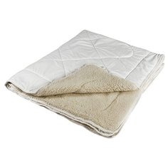 Одеяло теплое Миродель Меринос, шерсть мериносовой овцы, 200*220+/-5 см, поликоттон, 250 г/м2