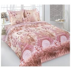 Постельное белье «Город любви 3», сатин (2 сп с европростыней), Книжка ПВХ Текс Дизайн