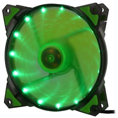 Вентилятор для корпуса CROWN MICRO CMCF-12025S-122* черный/зеленый/зеленая подсветка 1 шт.