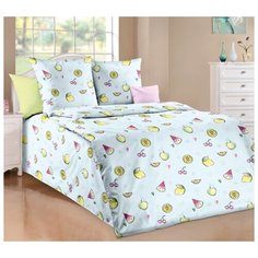 Постельное белье «Фруктовый вкус 1», бязь (1,5 спальное), Пакет ПВХ Текс Дизайн
