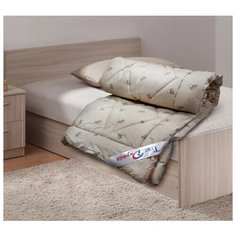 Одеяло 140х205 Овечий пласт 400 г, тик смесовой, теплое Текс Дизайн