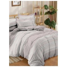 Комплект постельного белья Миланика Трек, семейный, Сатин-твил, Хлопок, наволочки 70х70 2 шт. 50х70 2шт. Milanika