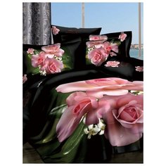 Постельное белье 2 спальное "Волшебные сны", сатин, 2спцветочныйрай