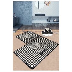 Комплект ковриков для ванной (2 шт) 60x100 - 50x60 см, 8682125963631 Chilai Home