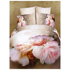 Постельное белье семейный размер "Волшебные сны", сатин, семейныйбутоныроз70-70
