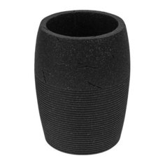 Стакан для ванной комнаты BLACKSTONE, черный, PERFECTO LINE