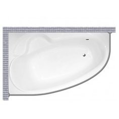 Карниз для ванной Banoperito Laura 150x100 Асимметричный Good Home Shop