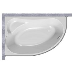 Карниз для ванной Kolpa-San Voice 150x95 Асимметричный Good Home Shop