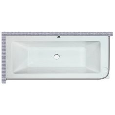 Карниз для ванной LAUFEN IL BAGNO ALESSI DOT 190x90 Г-образный, угловой Good Home Shop