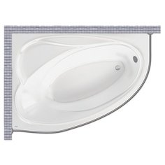 Карниз для ванной Polla Дольче 165x110 Асимметричный Good Home Shop