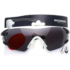 ОЧКИ взр. ДЛЯ СТРЕЛЬБЫ В ТИРЕ И ОХОТЫ ЗАЩИТНЫЕ CLAY 100 с черной линзой SOLOGNAC X Декатлон Decathlon