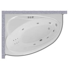 Карниз для ванной Polla Аллегро 150x104 Асимметричный Good Home Shop