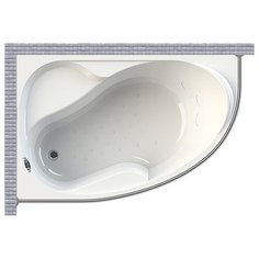 Карниз для ванной Radomir АМЕЛИЯ 160x105 Асимметричный Good Home Shop