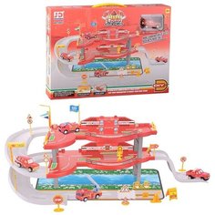 Парковка Oubaoloon 62*47*26,5 см, с машинкой, в коробке (59997)