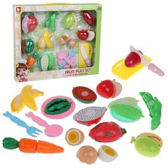 Продукты для резки Наша Игрушка 16 предметов, коробка (H18A-5)