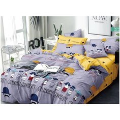 Постельное белье Sleeping Place 24008П поплин 100% хлопок, пододеяльник 215х145 см, наволочка 70х70 см, семейное