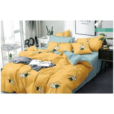 Постельное белье Sleeping Place 27018П поплин 100% хлопок, пододеяльник 215х175 см, наволочка 70х70 см, евро простыня