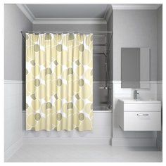 Штора для ванной комнаты Iddis ID cream balls 230P24RI11 200х240 см полиэстер
