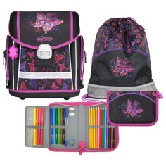 Ранец школьный MagTaller EVO, Rainbow Butterfly, с наполнением